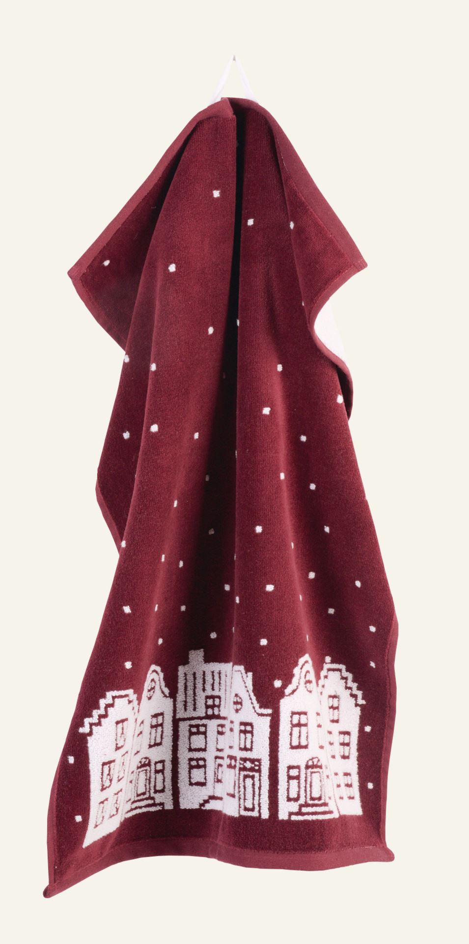 Handtuch Rot - 50x70 cm Rot - 1
