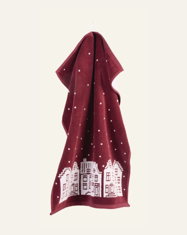 Handtuch Rot - 50x70 cm Rot - 1