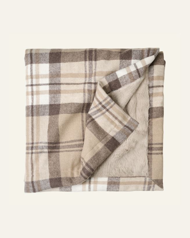 Plaid aus Kunstfell Braun - 130x170 cm Braun - 1