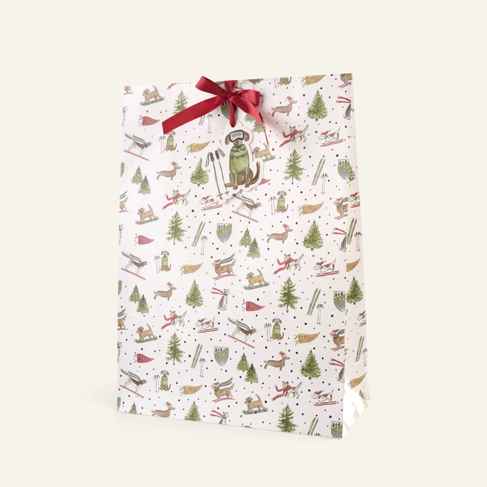 Geschenktüte Multi/Weiß - 36x50x15 cm Multi/Weiß - 1