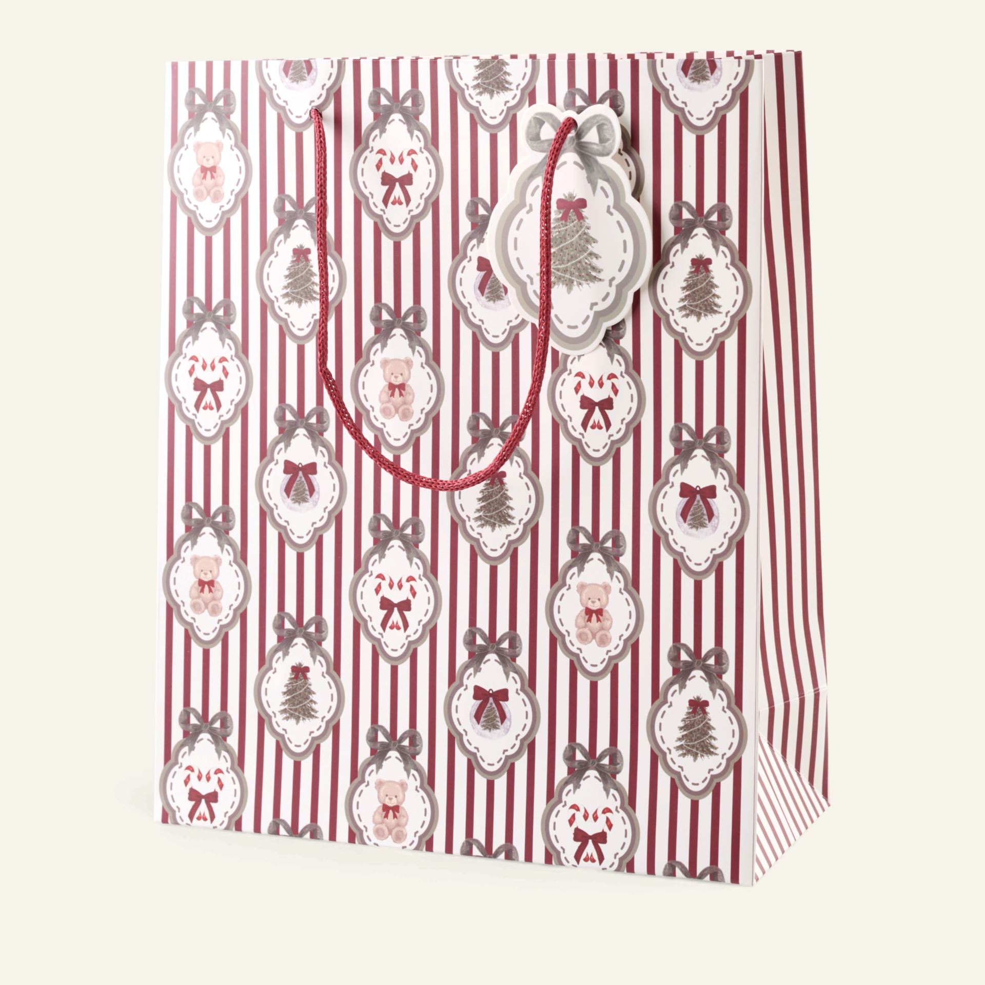 Geschenktüte Multi/Rot - 24x29x10 cm Multi/Rot - 1