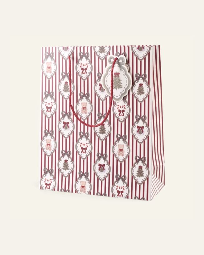 Geschenktüte Multi/Rot - 24x29x10 cm Multi/Rot - 1