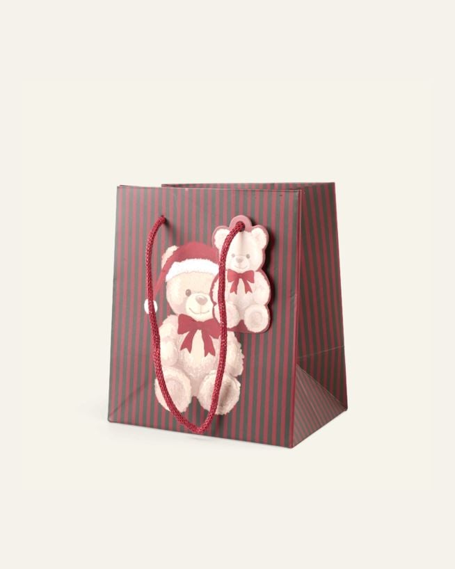 Geschenktüte Multi/Grün - 13x15x9 cm Multi/Grün - 1