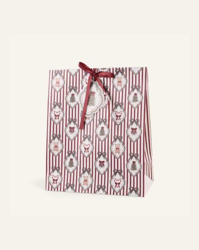 Geschenktüte Multi/Rot - 25x30x12cm Multi/Rot - 1