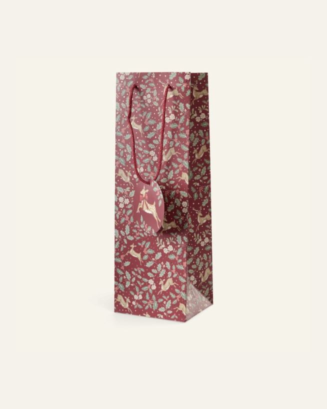 Geschenktüte für Flaschen Multi/Rot - 12x36x10 cm Multi/Rot - 1