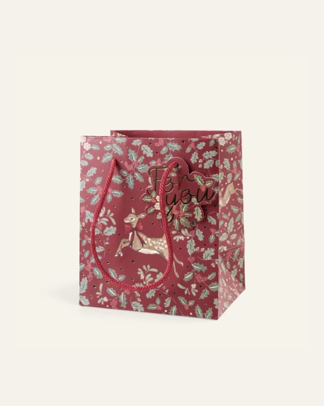 Geschenktüte Multi/Rot - 13x15x9 cm Multi/Rot - 1