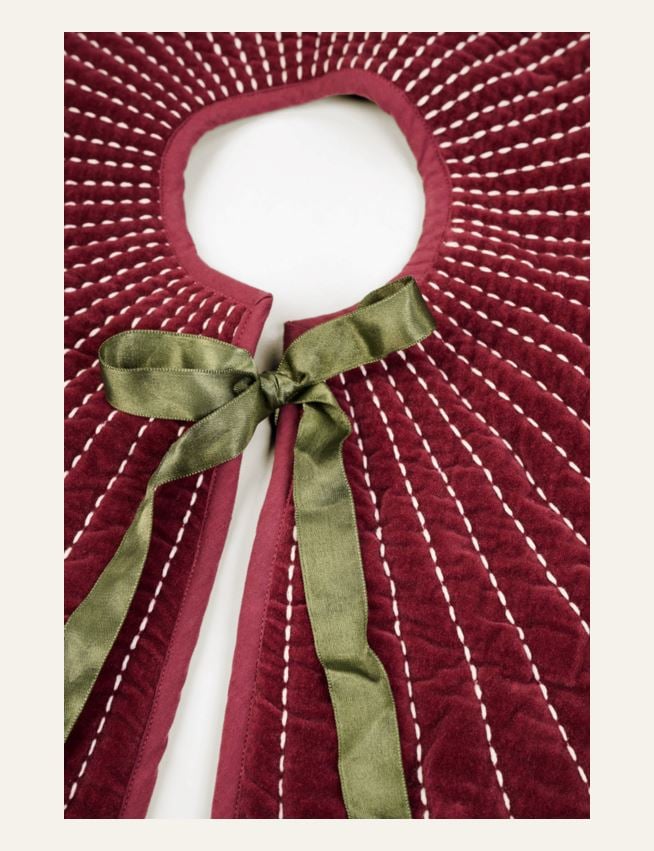 Weihnachtsbaumteppich Multi/Rot - 4