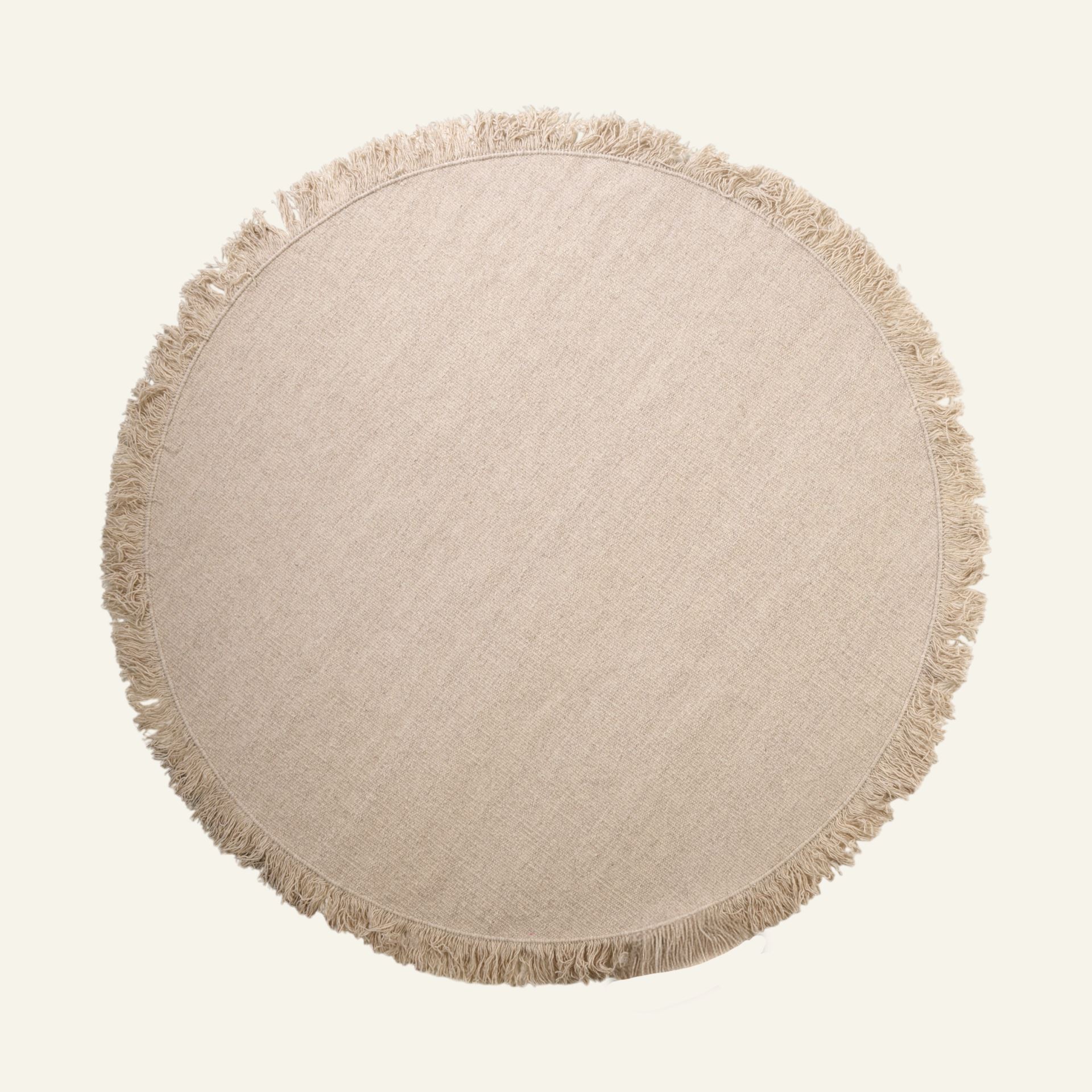 Runder Teppich Hellbeige - ø250 cm Hellbeige - 1
