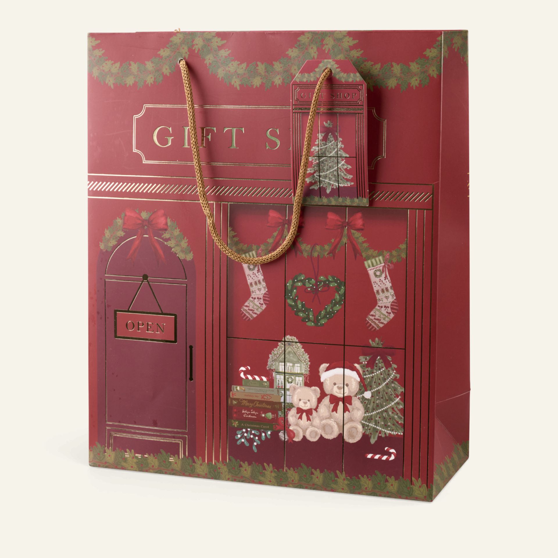 Geschenktüte Rot - 24x29x10 cm Rot - 1