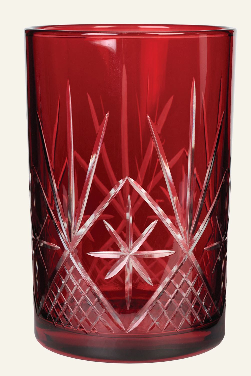 Teelichthalter Rot - 9x9x10 cm Rot - 1
