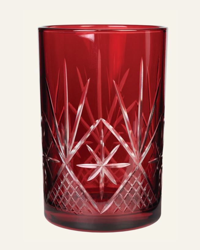Teelichthalter Rot - 9x9x10 cm Rot - 1