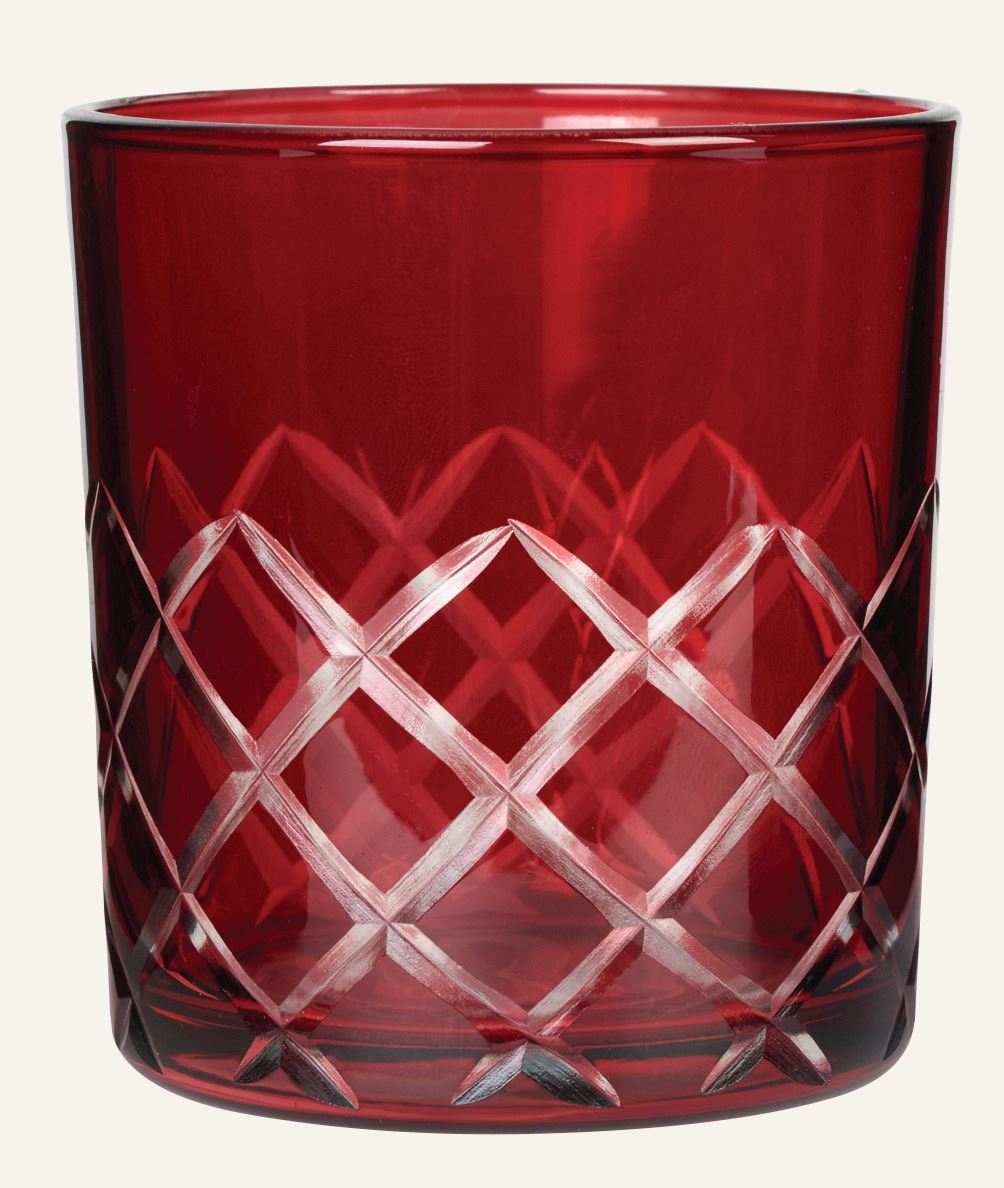 Teelichthalter Rot - 9x9x10 cm Rot - 1