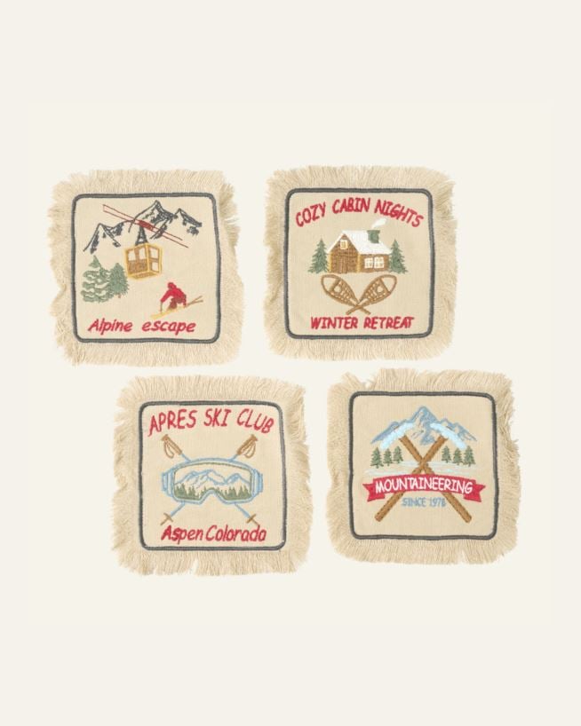 4 Stück Untersetzer Multi - 13x13 cm Multi - 1