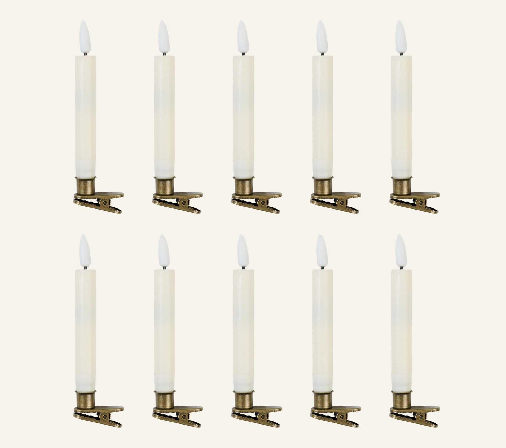 LED-Weihnachtsbaumlichter Weiß - 1,5x1,5x13 cm Weiß - 1