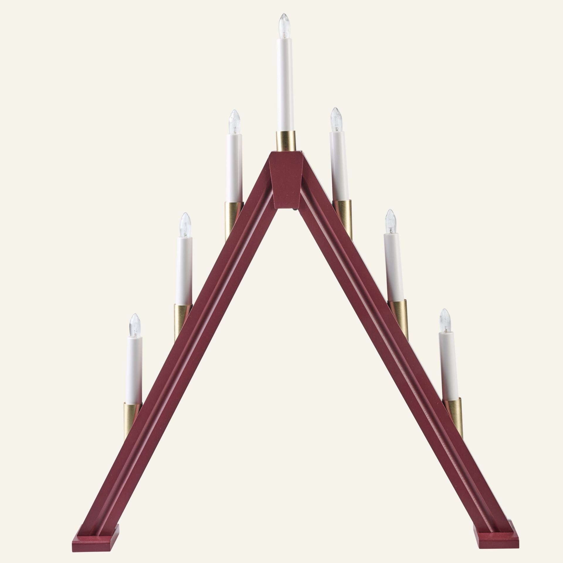 Adventskerzenhalter Rot - 50x7x58,8 cm Rot - 1