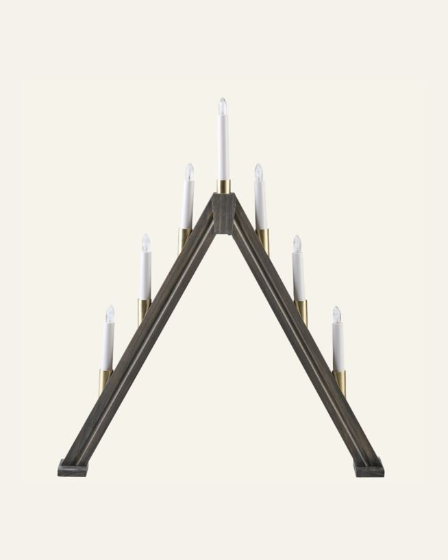 Adventskerzenhalter Grau - 50x7x58,8 cm Grau - 1