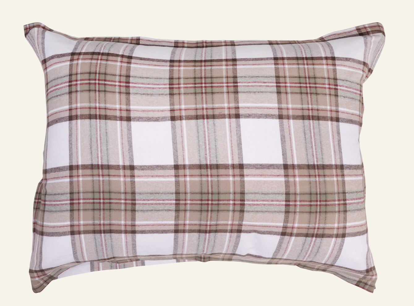 Garngefärbter Flanell-Hotelkissenbezug Multi - 70x100 cm Multi - 1