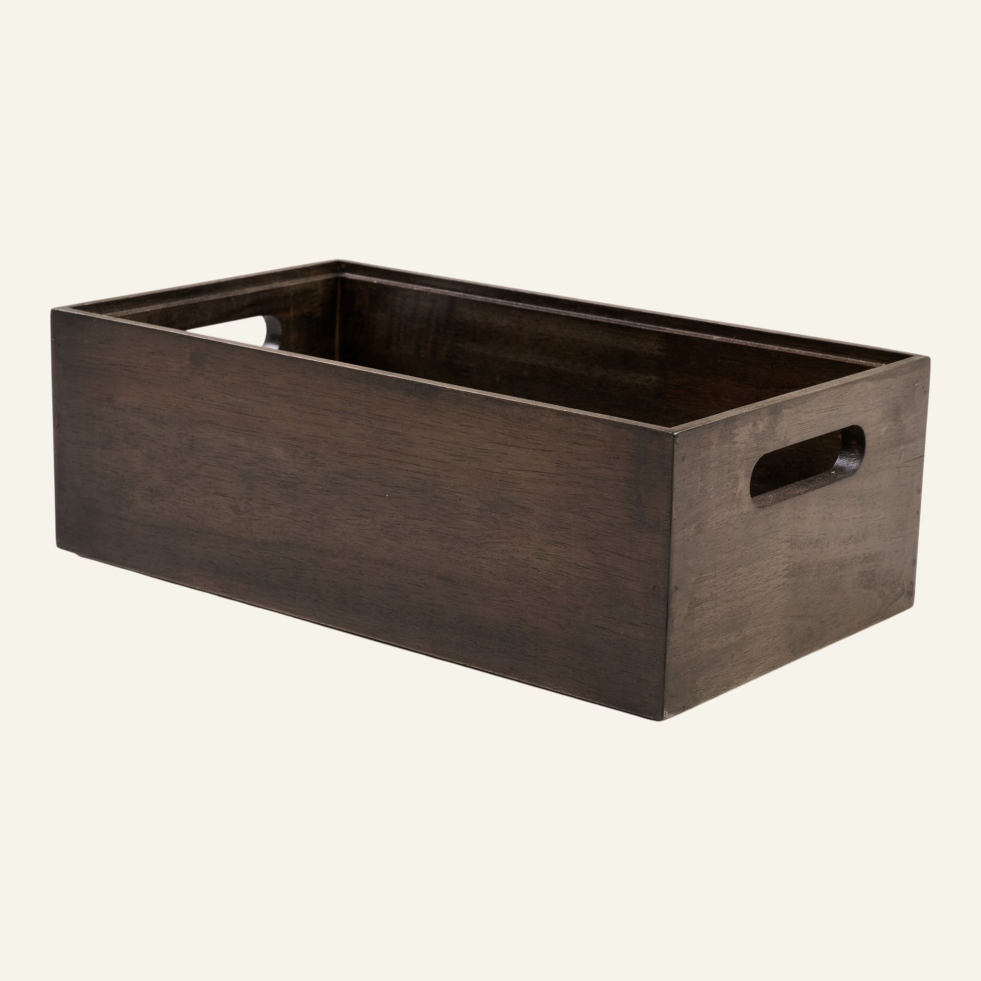 Stapelbare Aufbewahrungsbox Braun - 35x20x12 cm Braun - 1