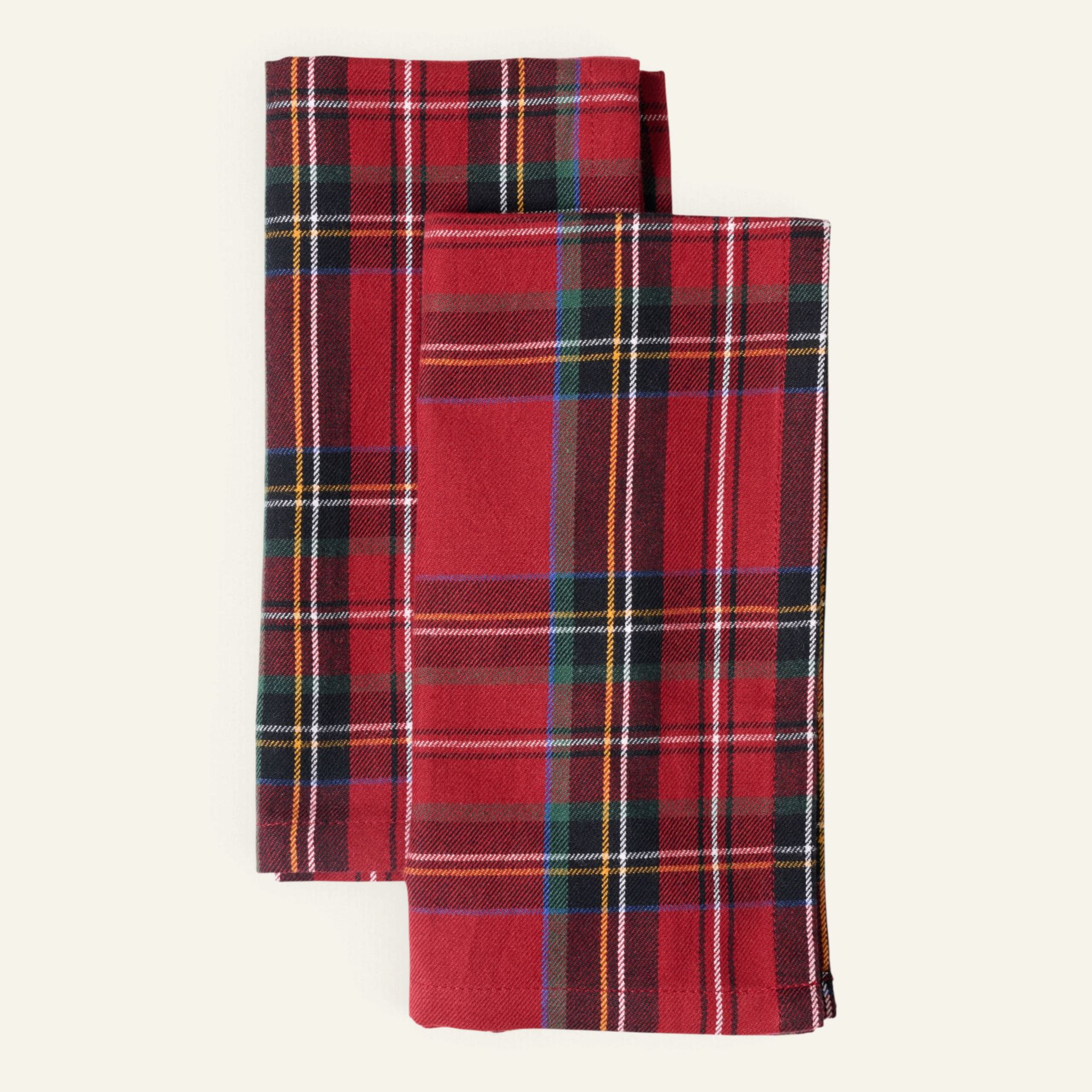 Stoffservietten im 2er-Set Rot - 45x45 cm Rot - 1