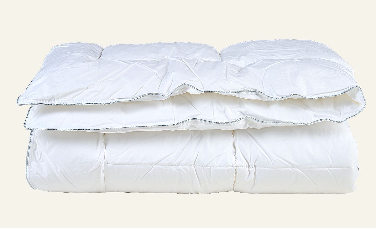 Ganzjahresbettdecke Weiß - 155x220 cm Weiß - 1