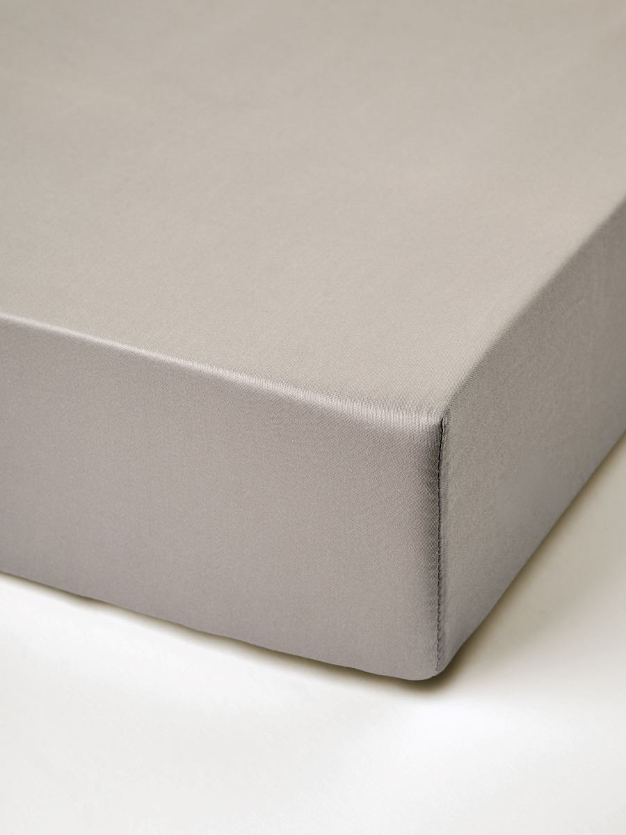 Spannbettlaken Grau - 90x200 cm Grau - 1