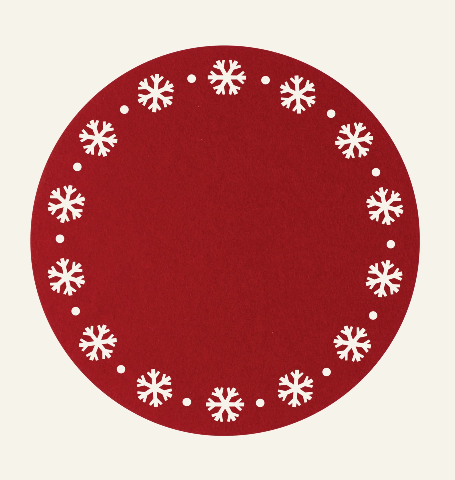 Platzset Rot - ø38 cm Rot - 1