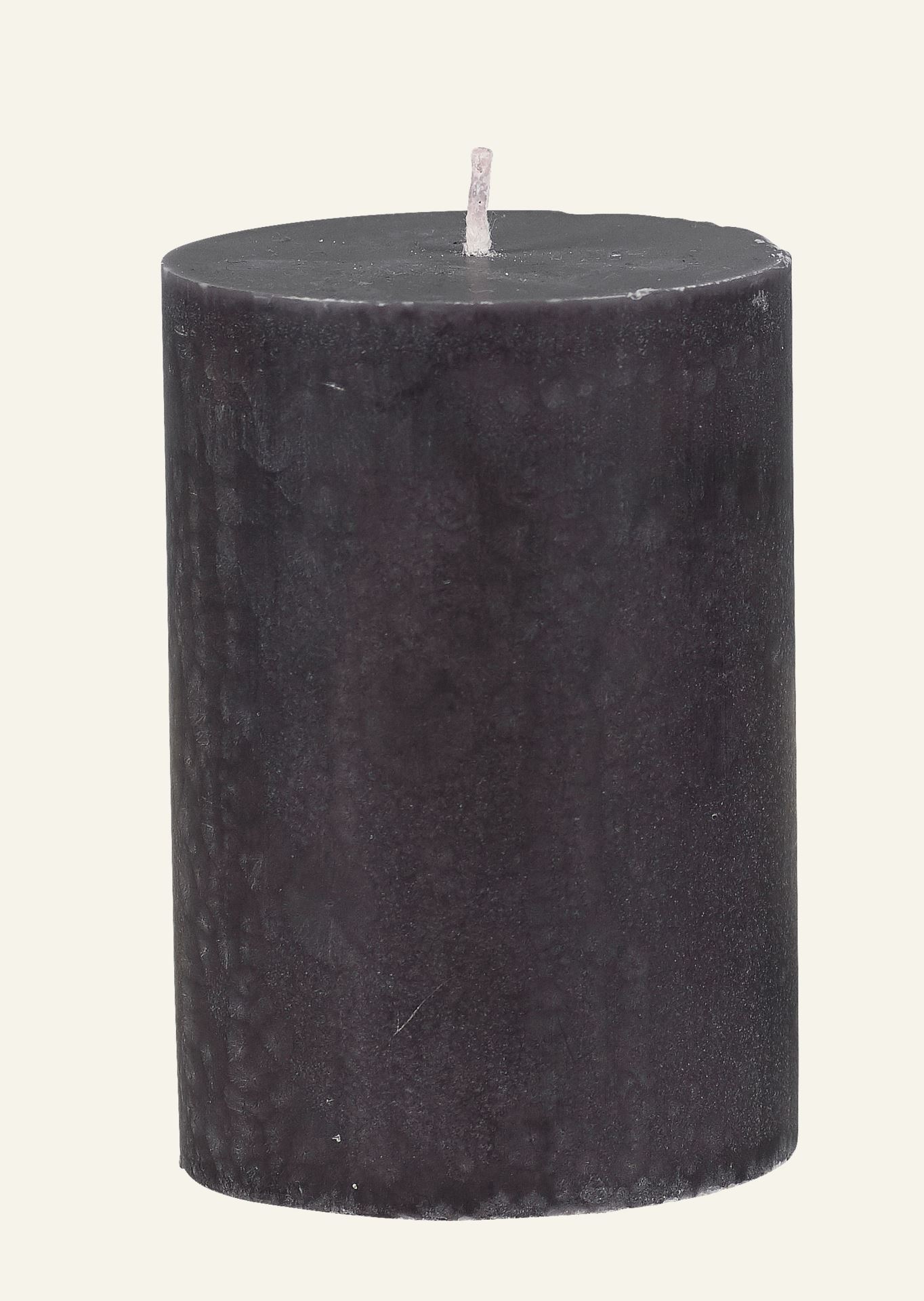 Stumpenkerze Dunkelgrau - 7x10 cm Dunkelgrau - 1