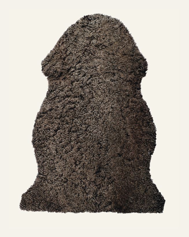 Schaffell Dunkelbraun - 85 cm Dunkelbraun - 1