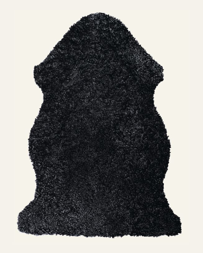 Schaffell Dunkelgrau - 85 cm Dunkelgrau - 1