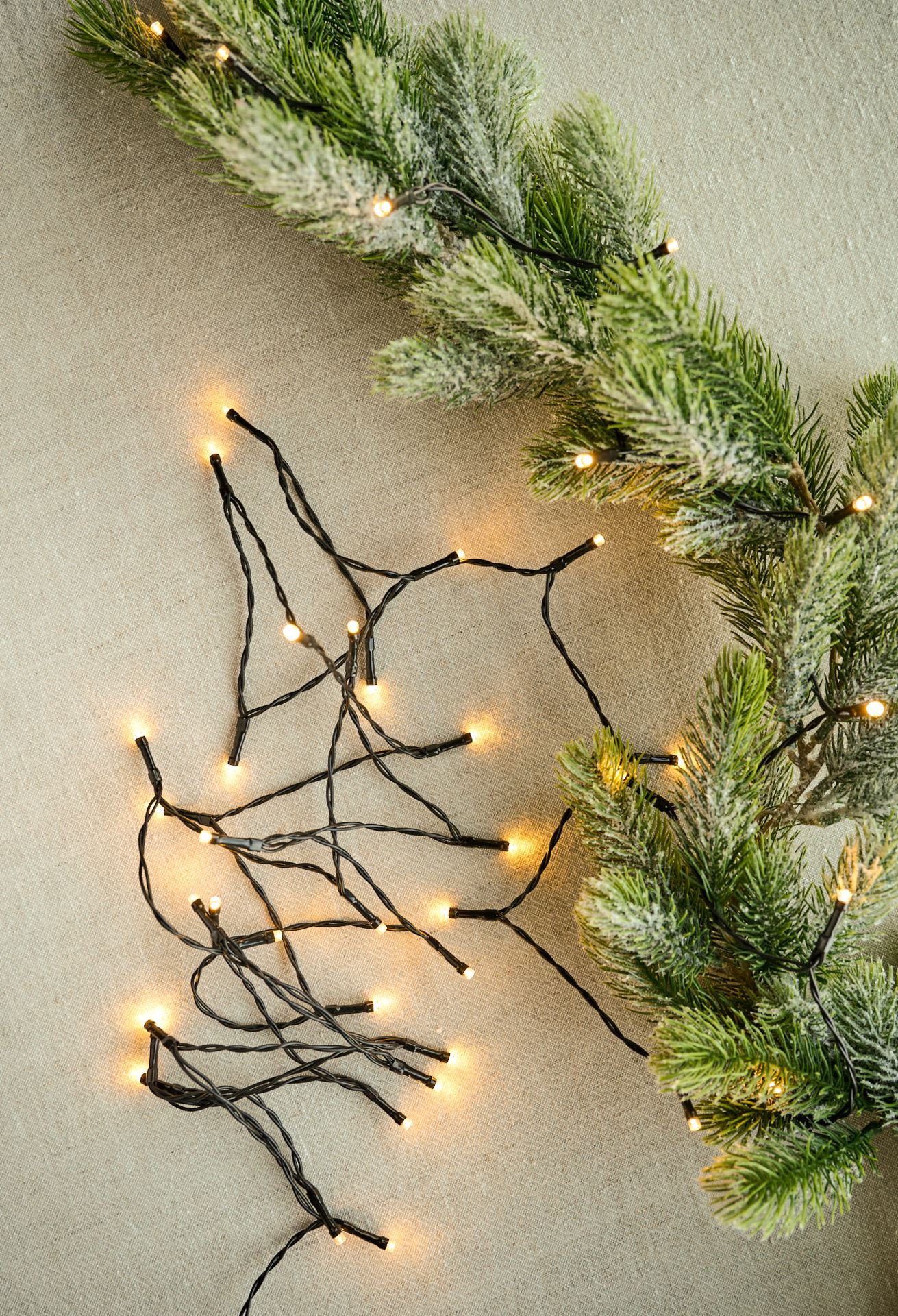 LED-Lichterkette Schwarz - 390 cm Schwarz - 1