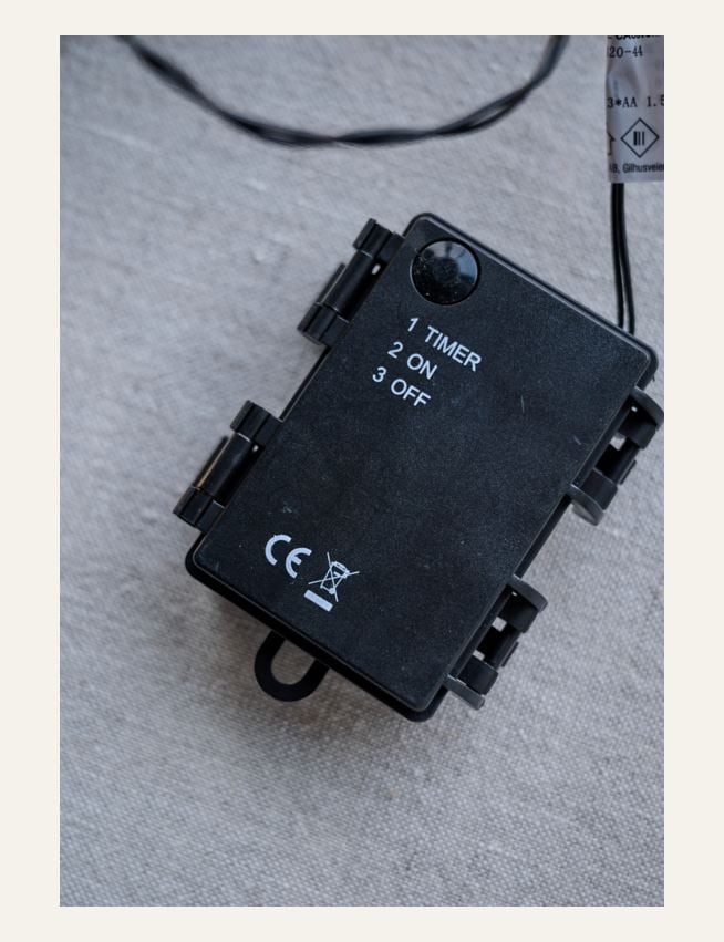 LED-Lichterkette Schwarz - 3