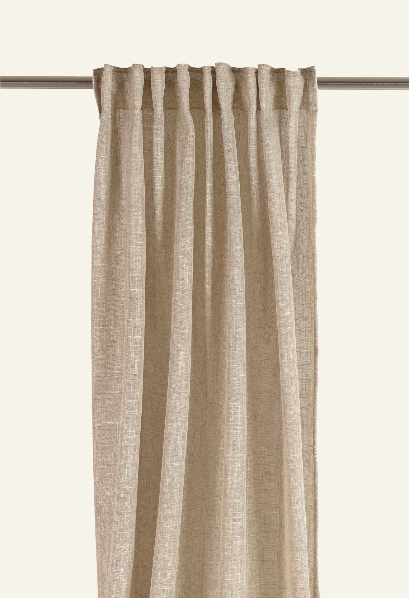 Vorhang Beige - 140x160 cm Beige - 1