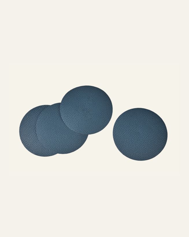 4Er-Set Untersetzer Blau - ø10 cm Blau - 1