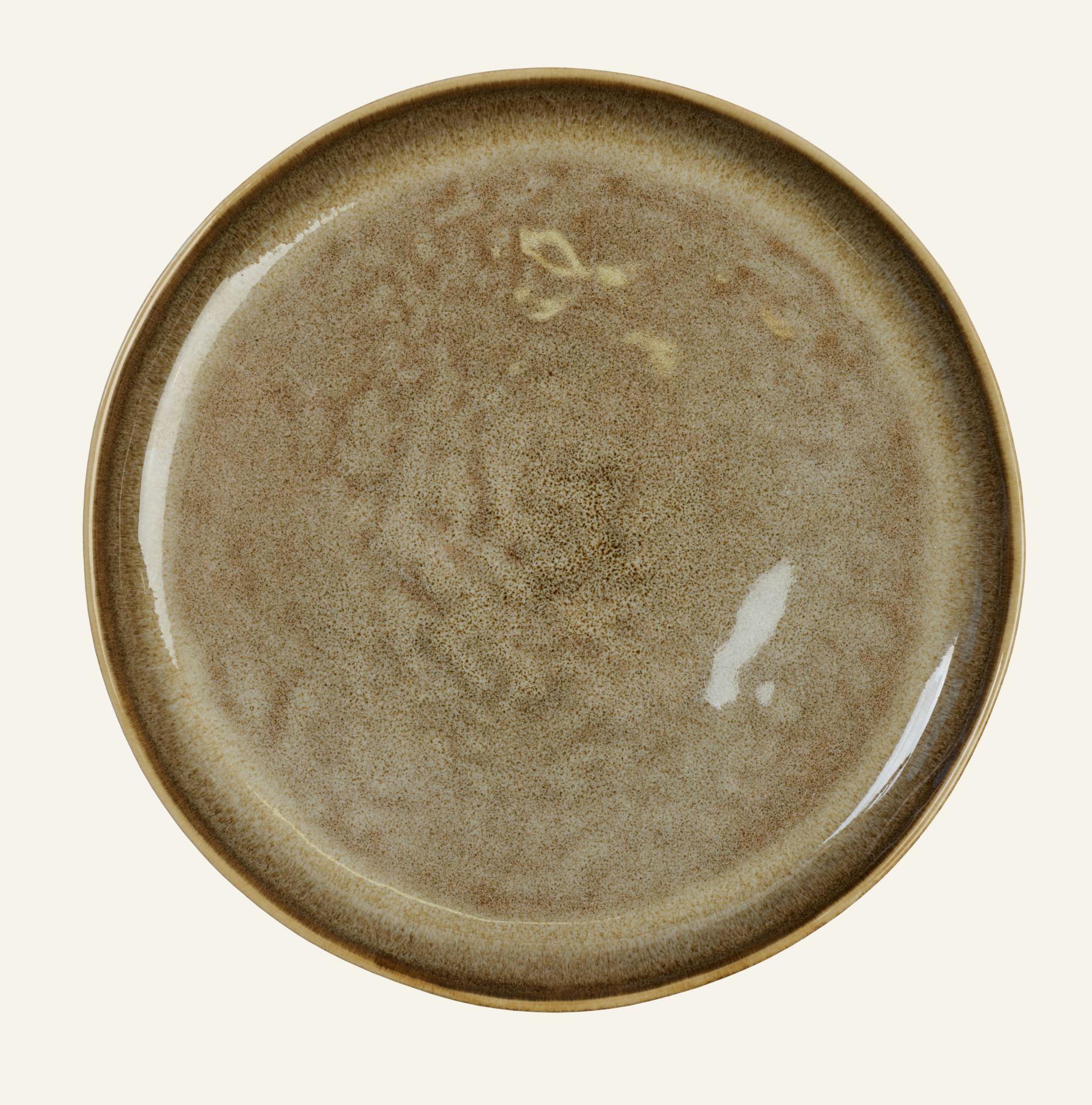 Frühstücksteller Braun - ø21 cm Braun - 1