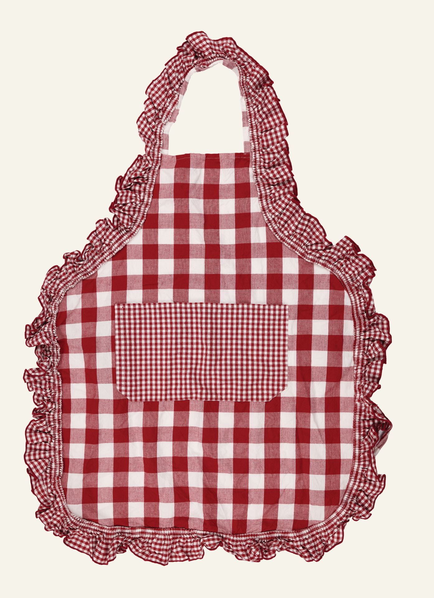 Schürze Rot - 75x80 cm Rot - 1