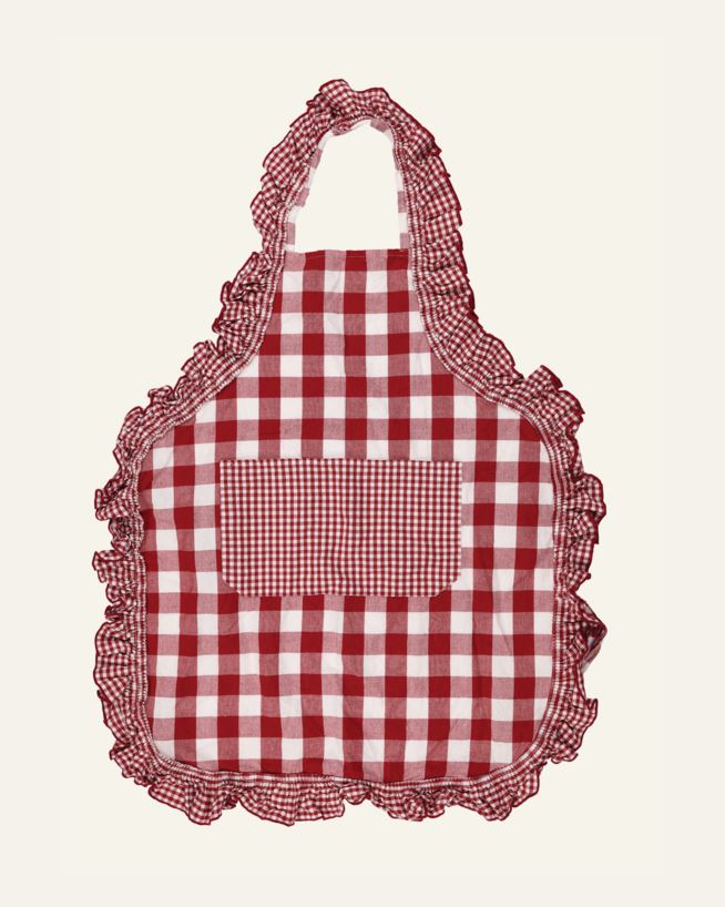 Schürze Rot - 75x80 cm Rot - 1