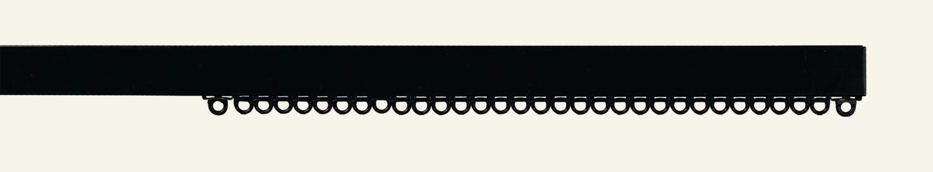 Vorhangschiene Schwarz - 200 cm Schwarz - 1