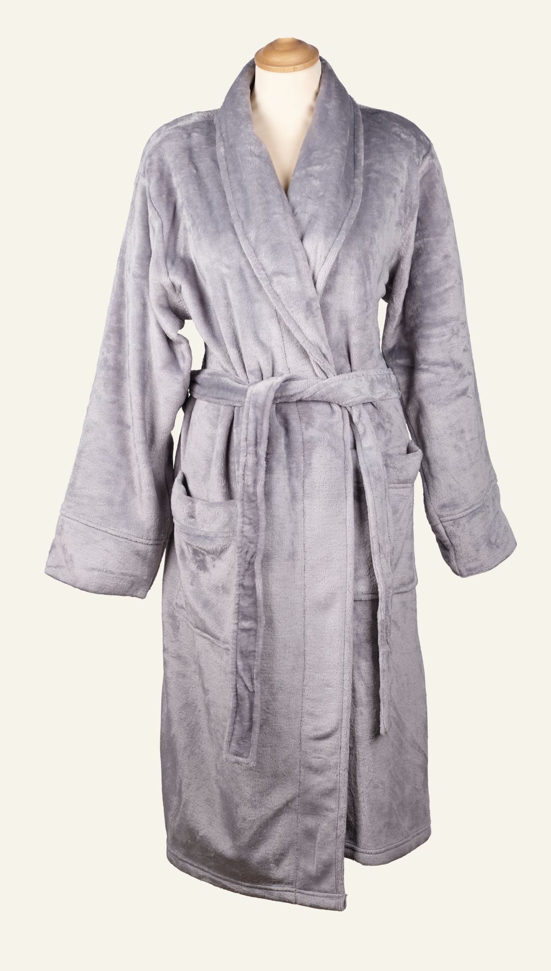Bademantel Grau - S/M Grau - 1