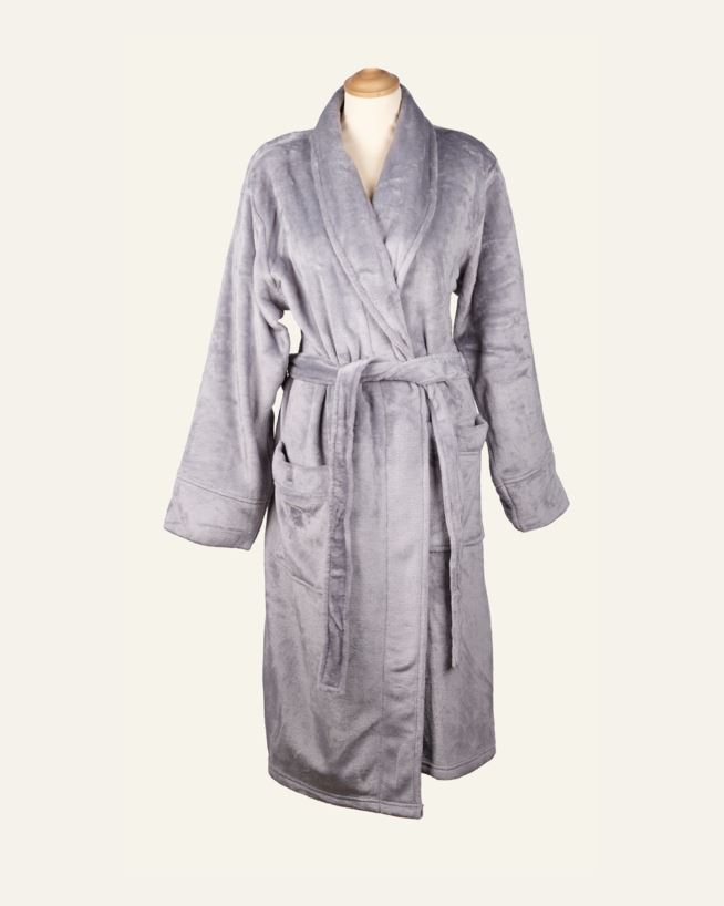 Bademantel Grau - S/M Grau - 1