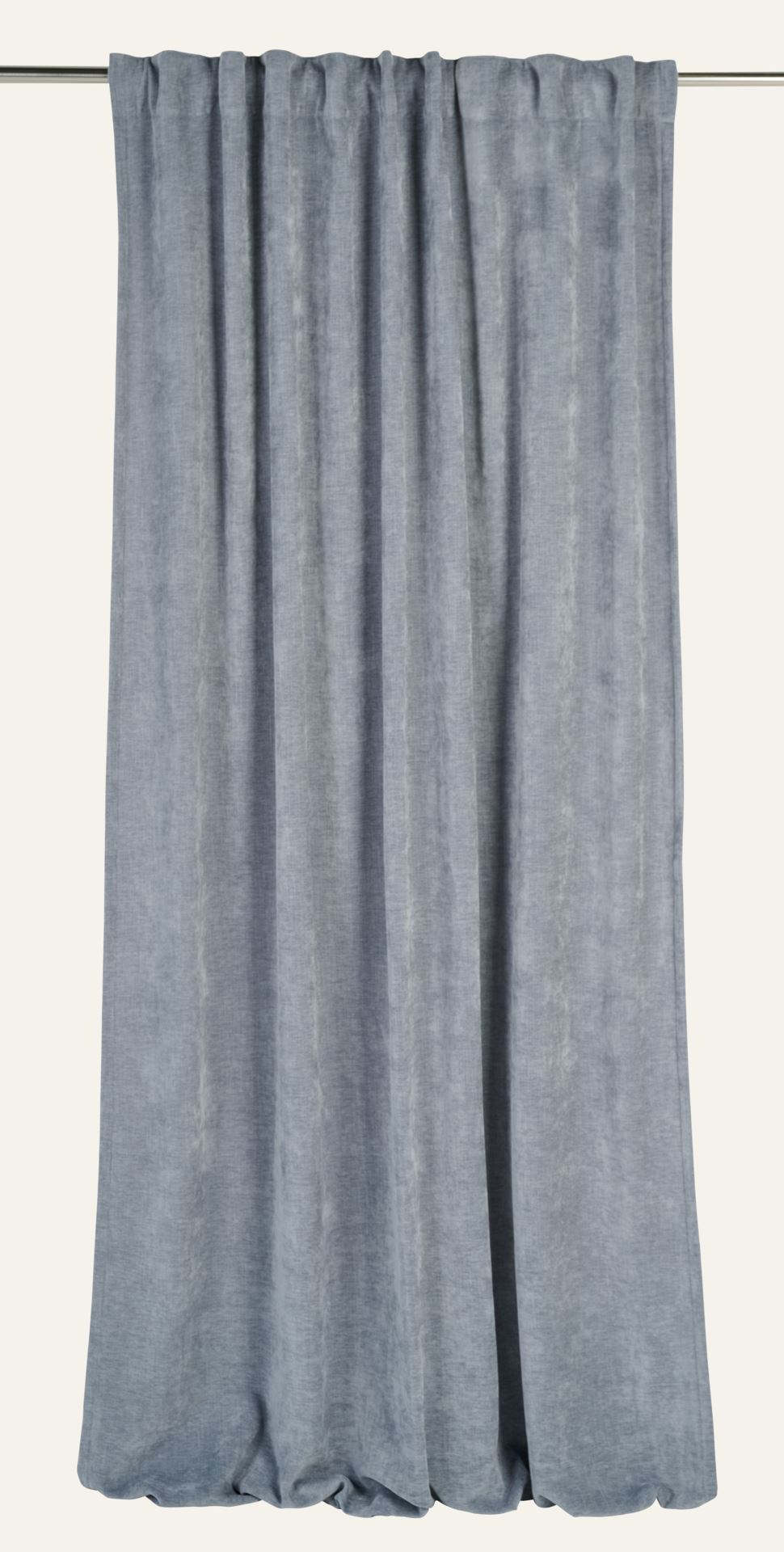 Vorhang Grau-blau - 140x220 cm Grau-blau - 1