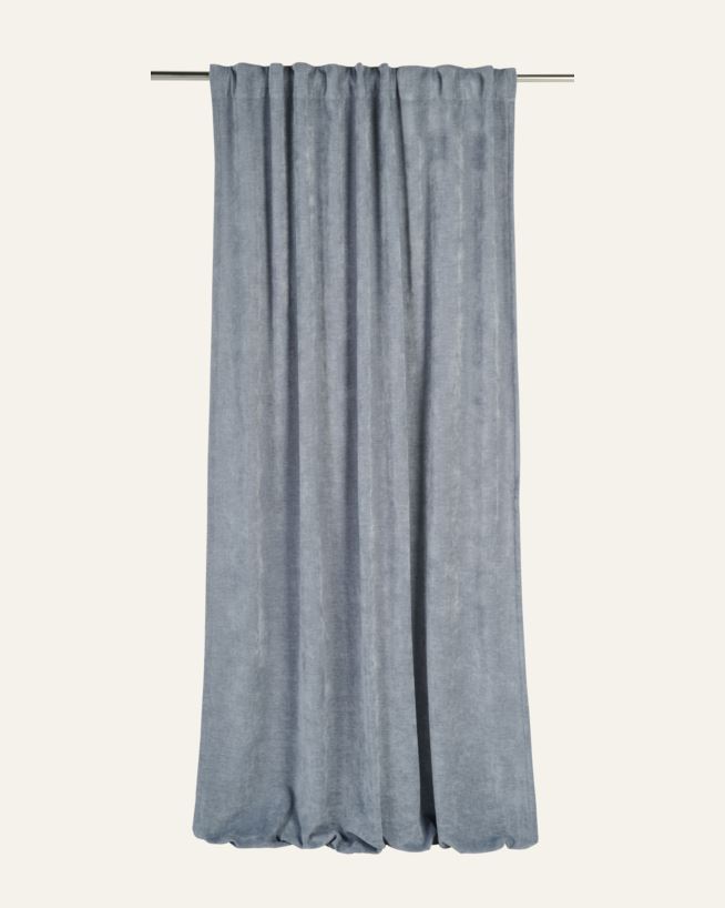 Vorhang Grau-blau - 140x220 cm Grau-blau - 1