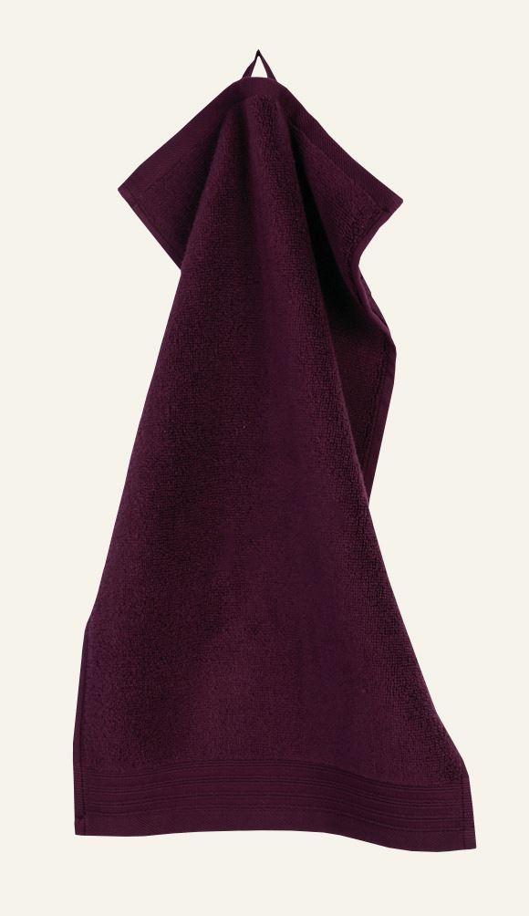 Gästetuch Burgund - 30x50 cm Burgund - 1