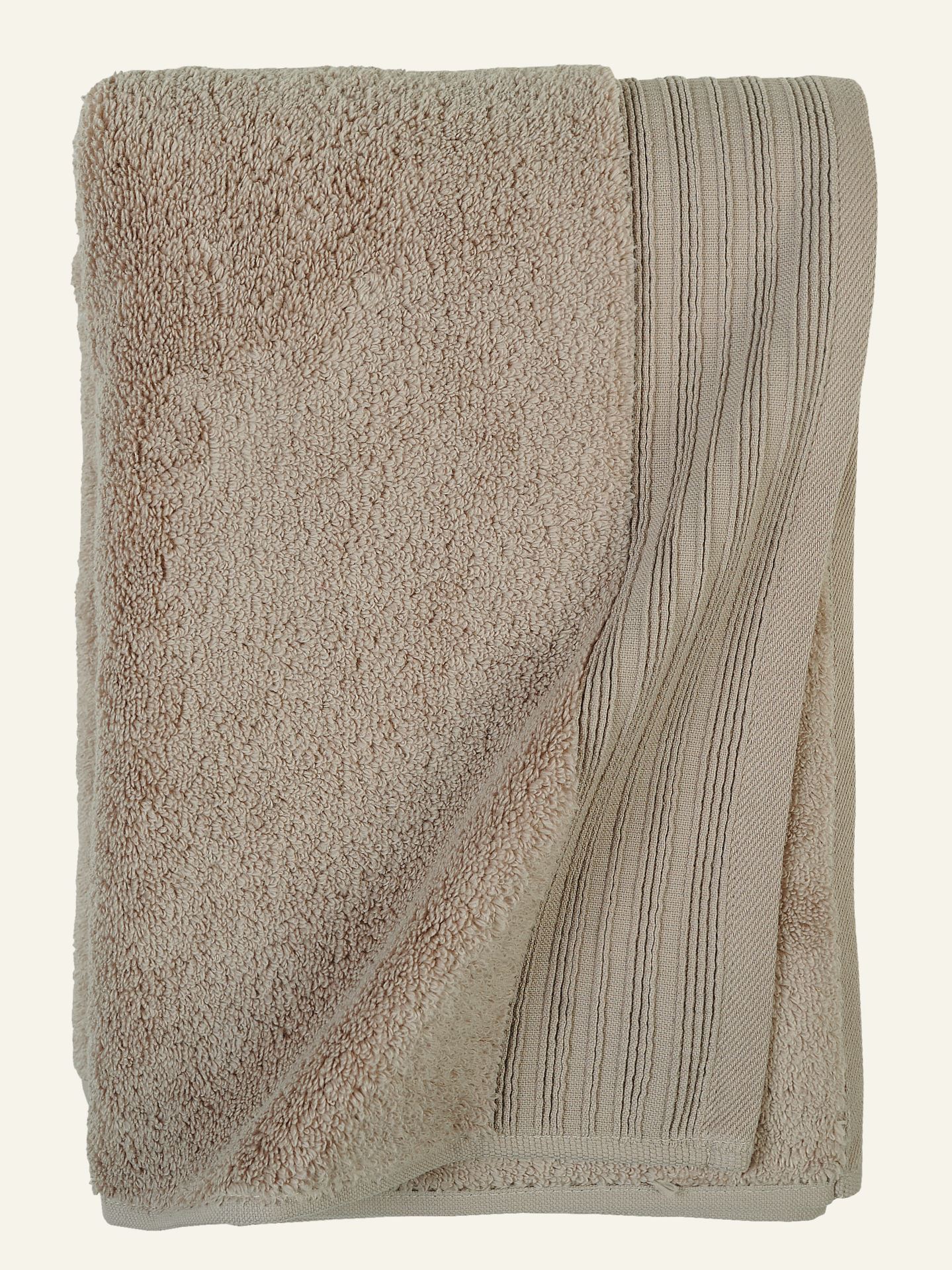 Handtuch Taupe - 50x70 cm Taupe - 1