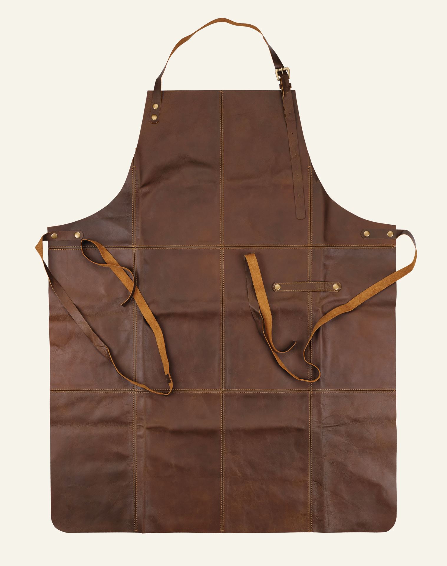 Schürze Braun - 70x90 cm Braun - 1