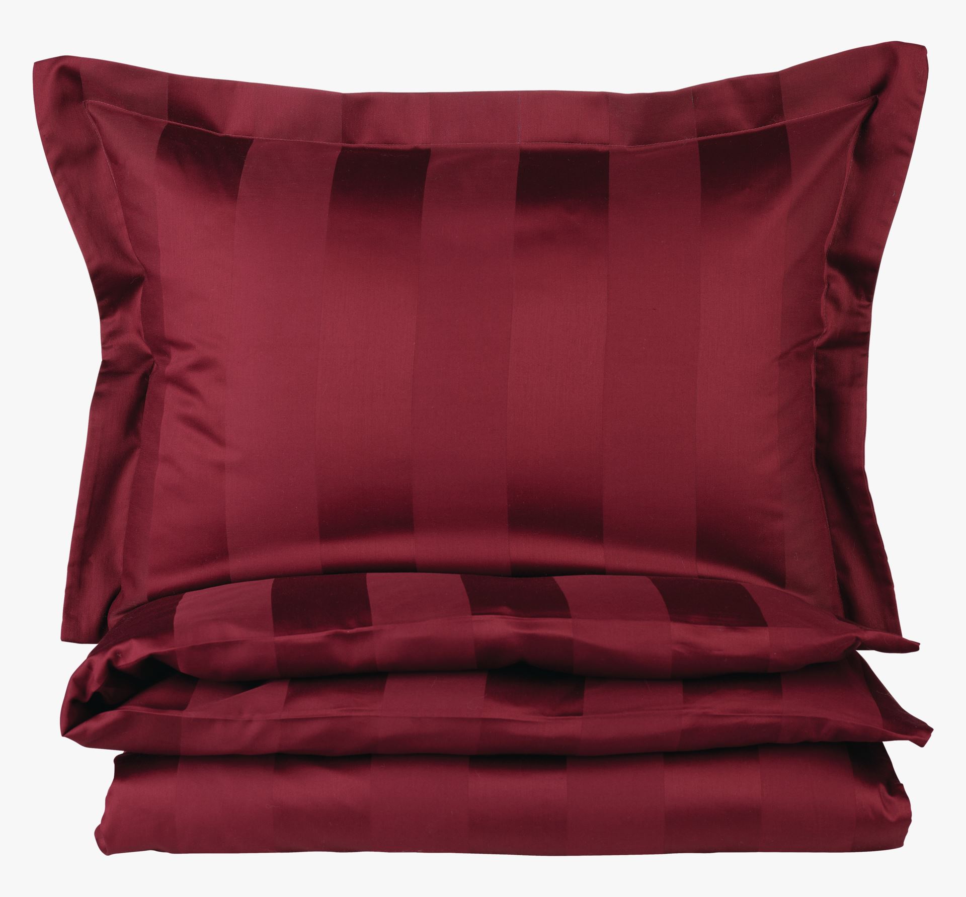 Satin-Bettwäsche Burgund - 150x210 cm Burgund - 1