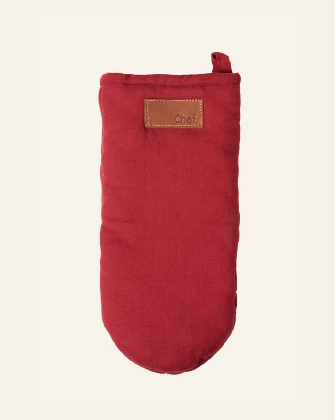 Ofenhandschuh Rot - 15x30 cm Rot - 1