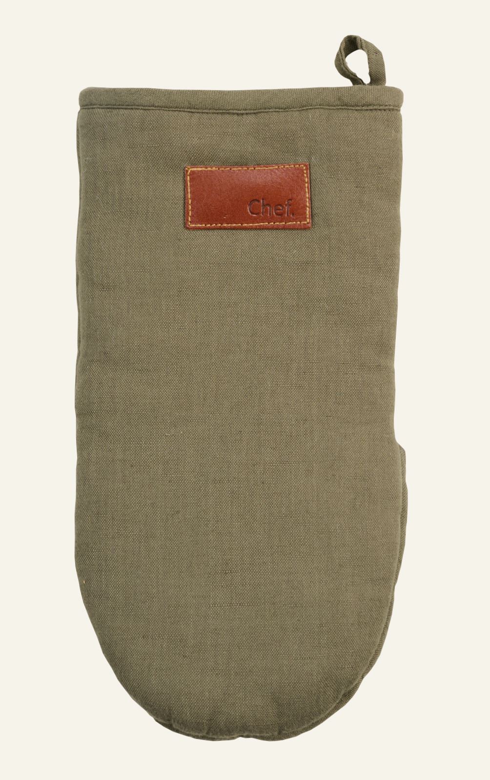 Ofenhandschuh Grün - 15x30 cm Grün - 1