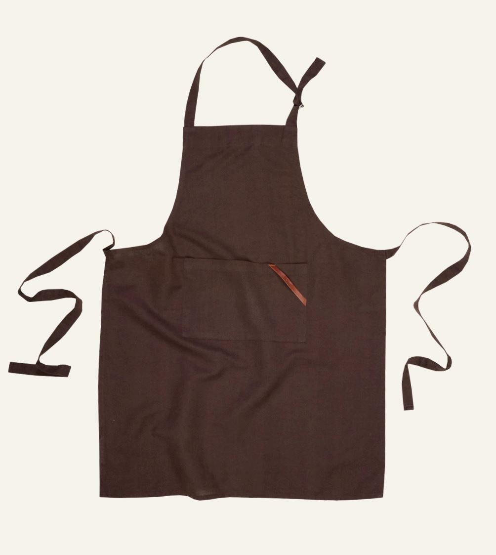 Schürze Braun - 70x90 cm Braun - 1