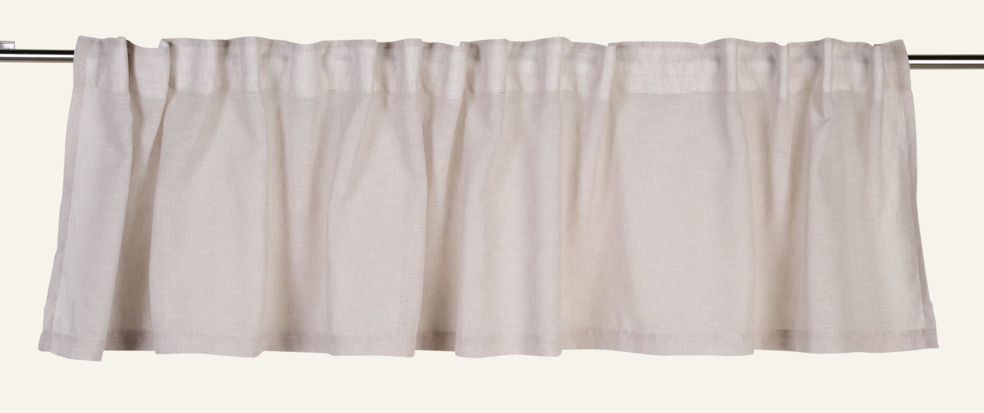 Scheibengardine Hellbeige - 250x50 cm Hellbeige - 1