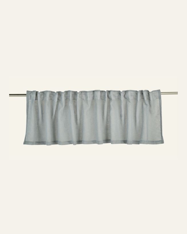 Scheibengardine Grau-blau - 250x50 cm Grau-blau - 1
